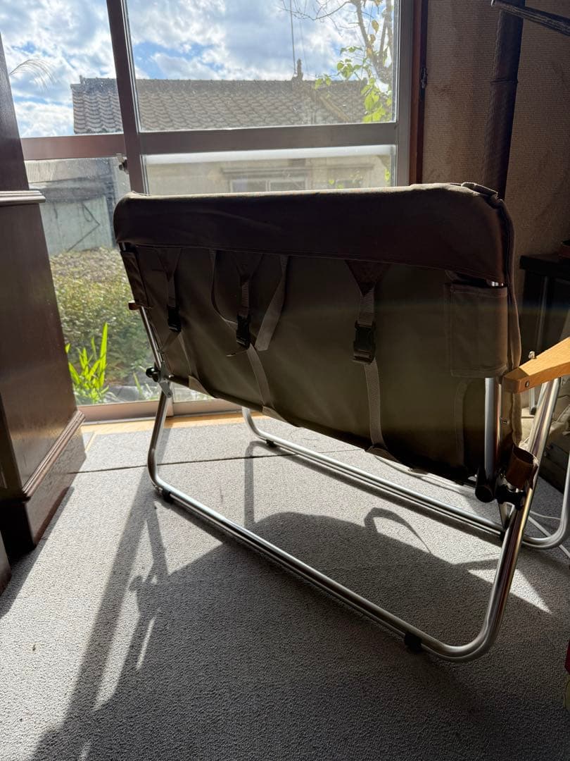 DOD グッドラックソファ ベージュ 2人掛け 折りたたみチェア キャンプ