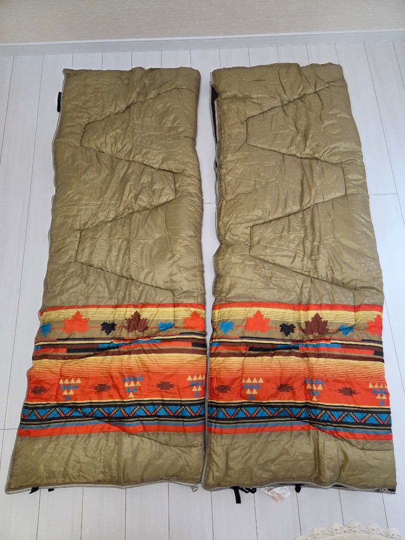 LOGOS×naturum 2in1 ナバホ柄シュラフ 2個セット 廃番 希少
