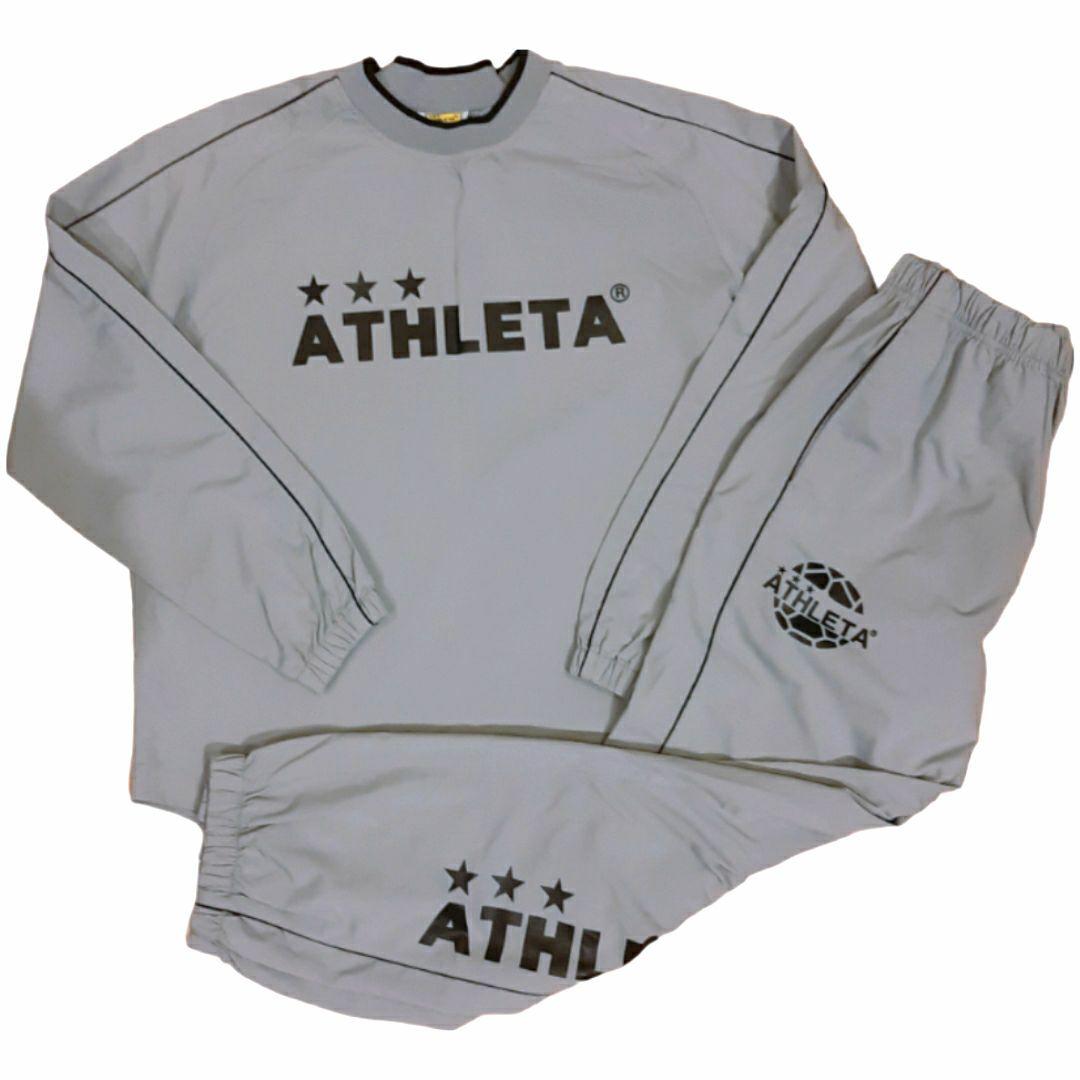 美品 ATHLETA アスレタ ピステ上下 セットアップ グレー フットサル