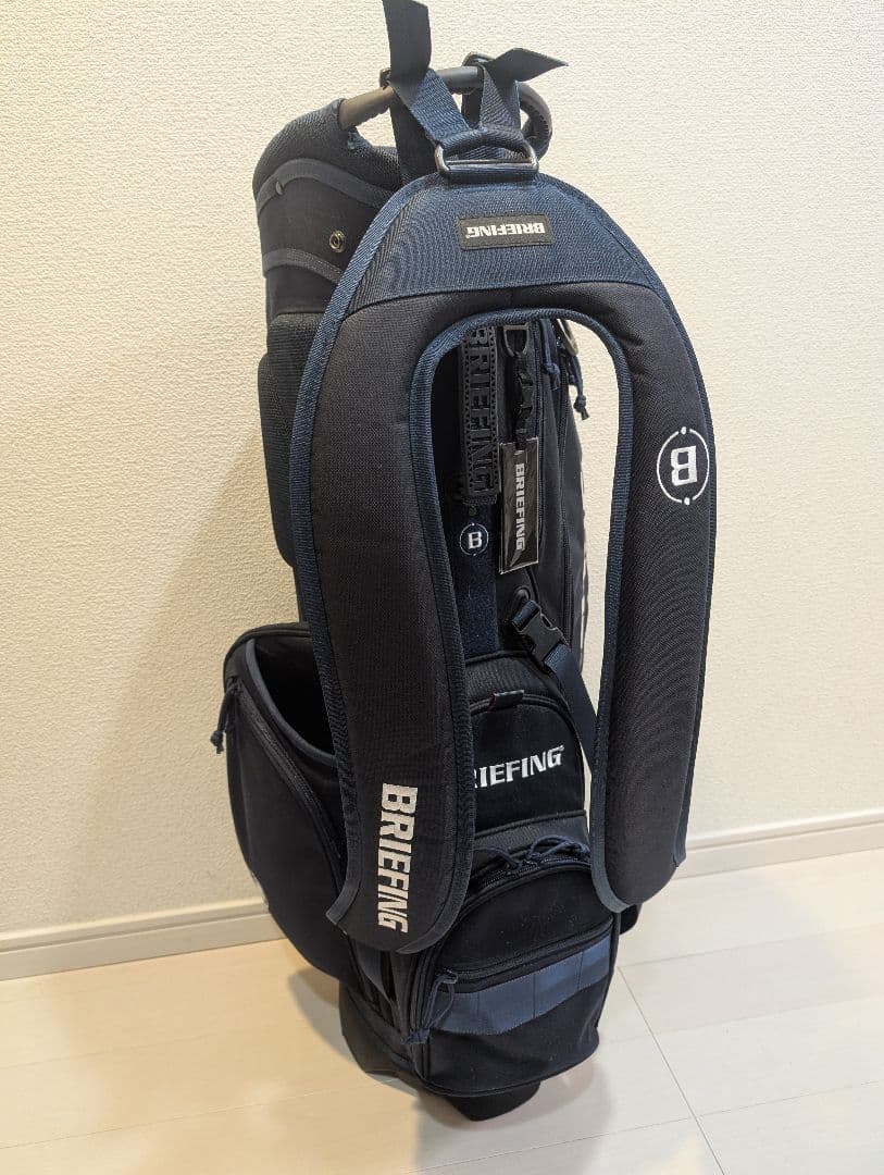 ブリーフィングゴルフ キャディバッグ CR-4 #03 ネイビー スタンド