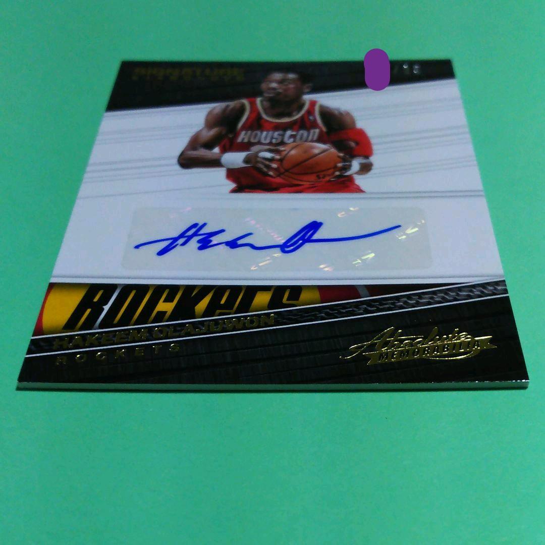 HAKEEM OLAJUWON　オラジュワン　直筆サインカード　AUTO　NBA