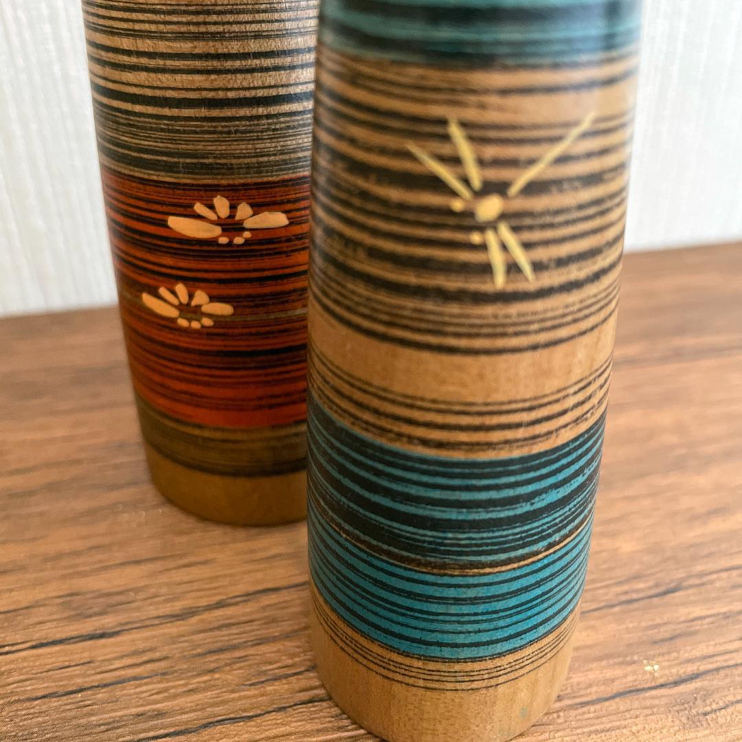 山中三平 こけし（8in / 21cm & 6in / 16cm）