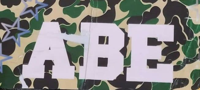 ABE 　マットポスター　ダークカモ