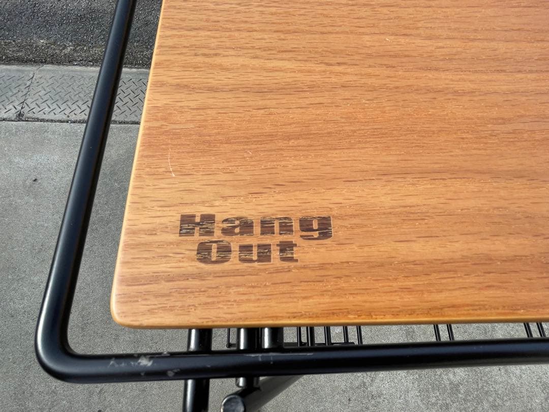 ★GWセール★Hang Out 折りたたみアウトドアテーブル2点セット　【良品】