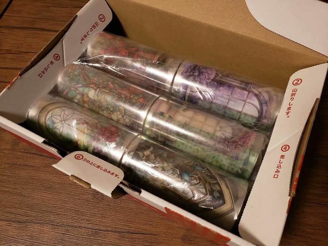 【nene様】「フローラルプリンセス光のフラワーウィンドウPETテープ6種」①