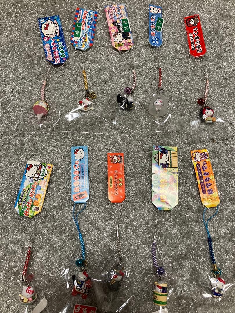 ハローキティ ご当地ストラップ キーホルダー9個セット 東北