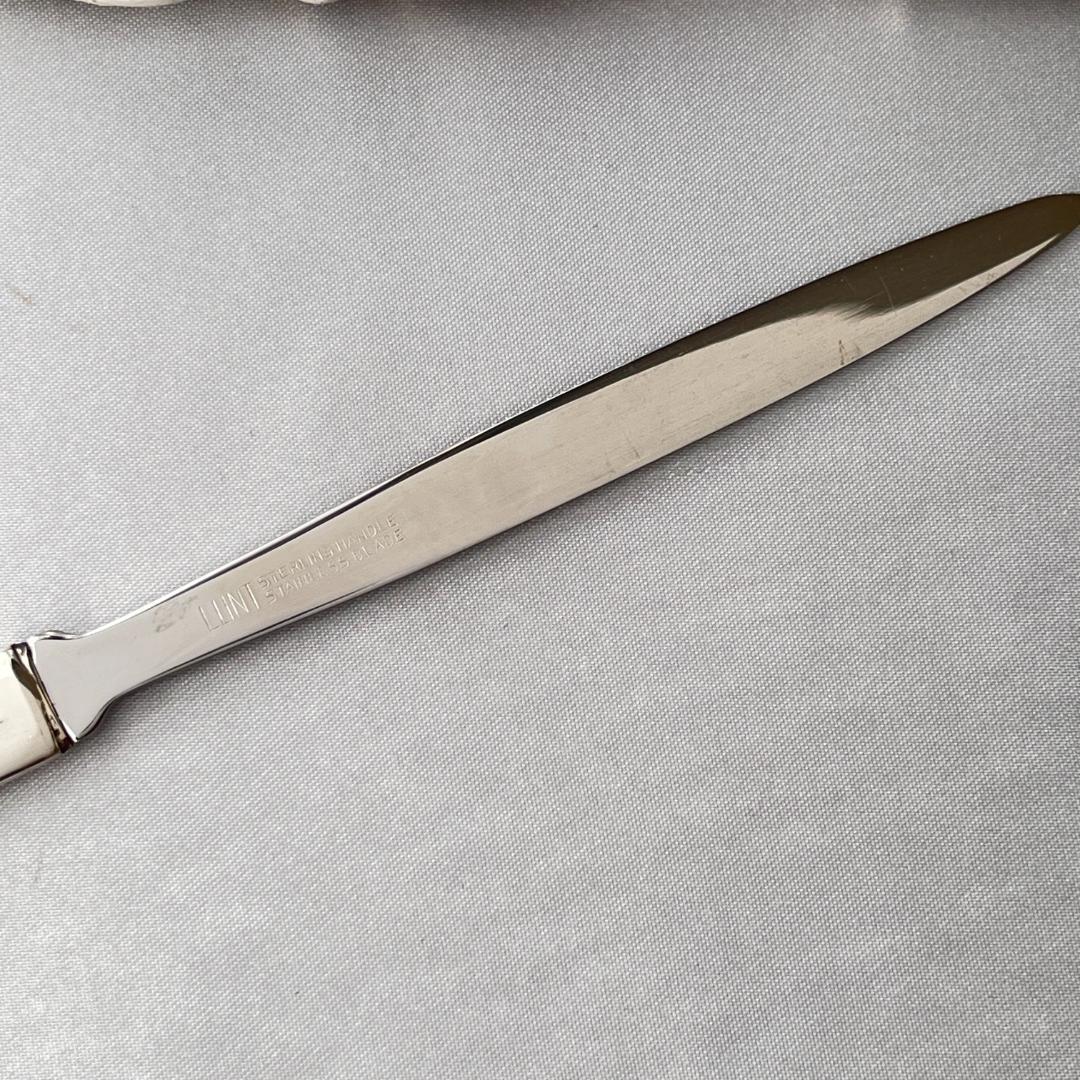 【LUNT】【純銀ハンドル】アールヌーボー レターナイフ / ペーパーナイフ