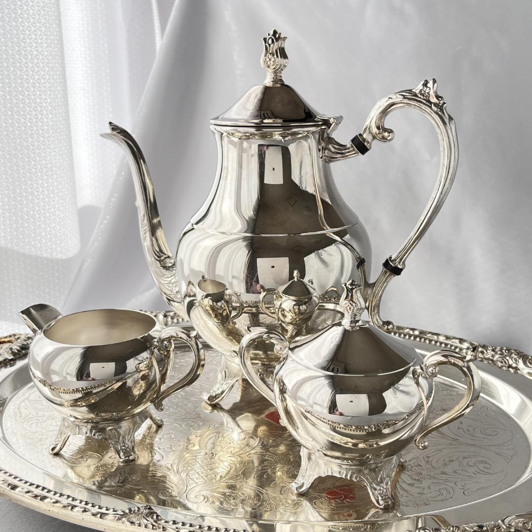 【F.B.Rogers】ティーセット 3点 ティーポット