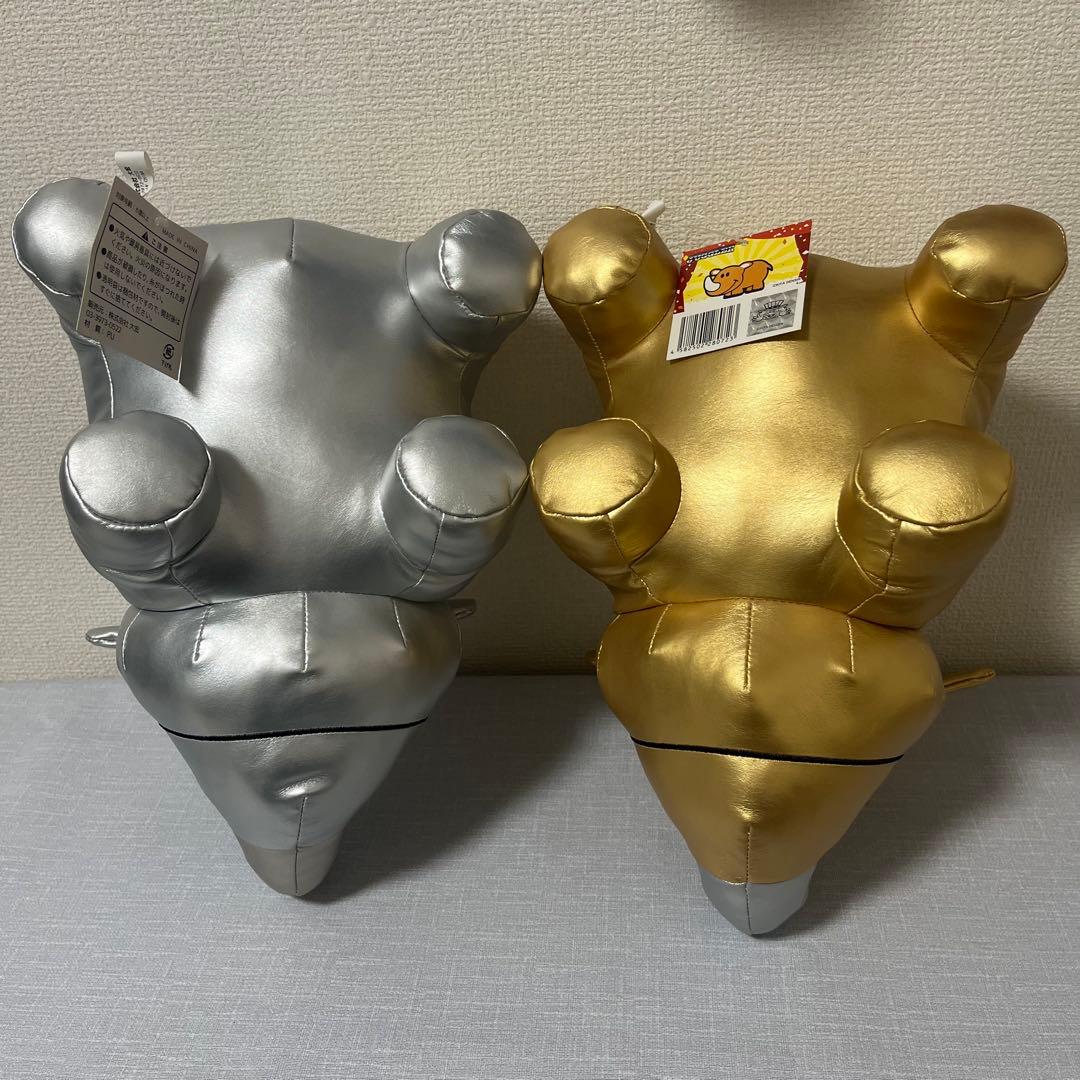 【希少】ジャグラー　ツノッチぬいぐるみ　金銀　アクリルパネル　ドル箱ツノッチ