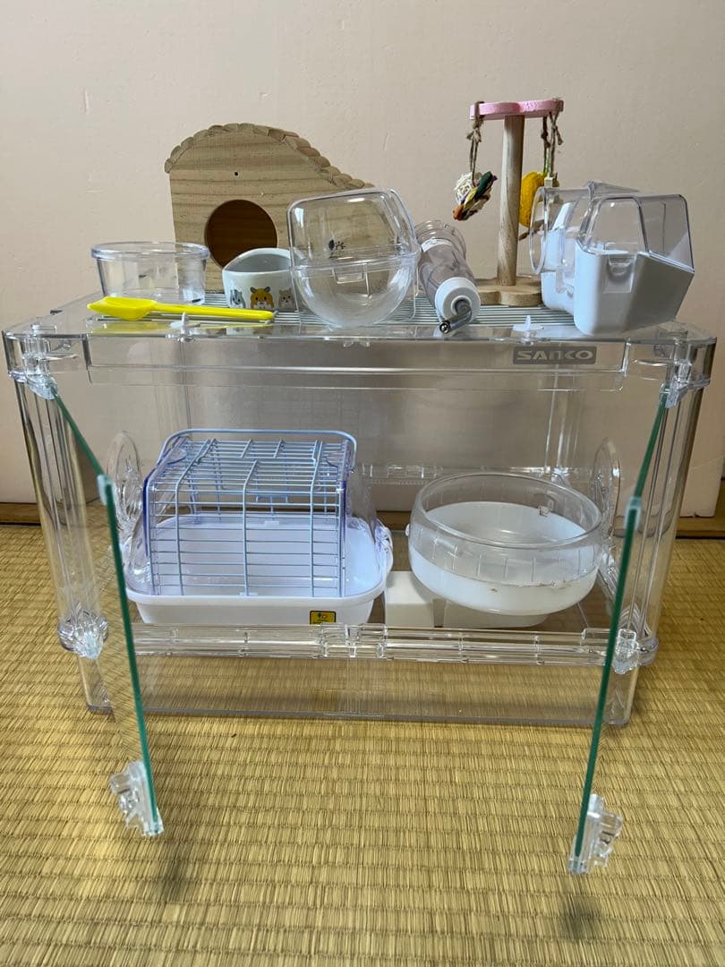 【美品】 ハムスターケージ シャイニー45 小動物 飼育セット♪