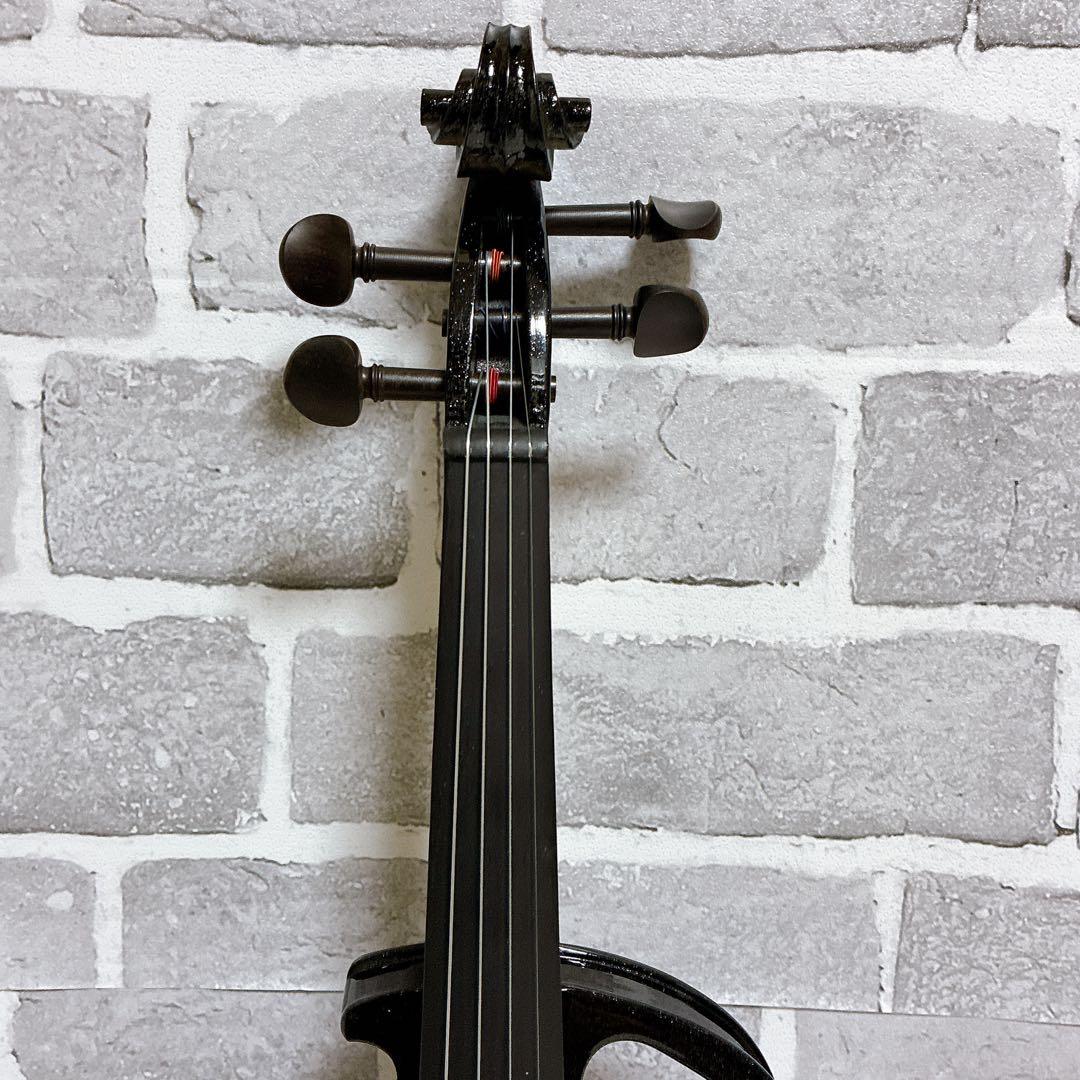 美品 ENNBOM サイレントバイオリン 4/4 ブラック 2WAYバック