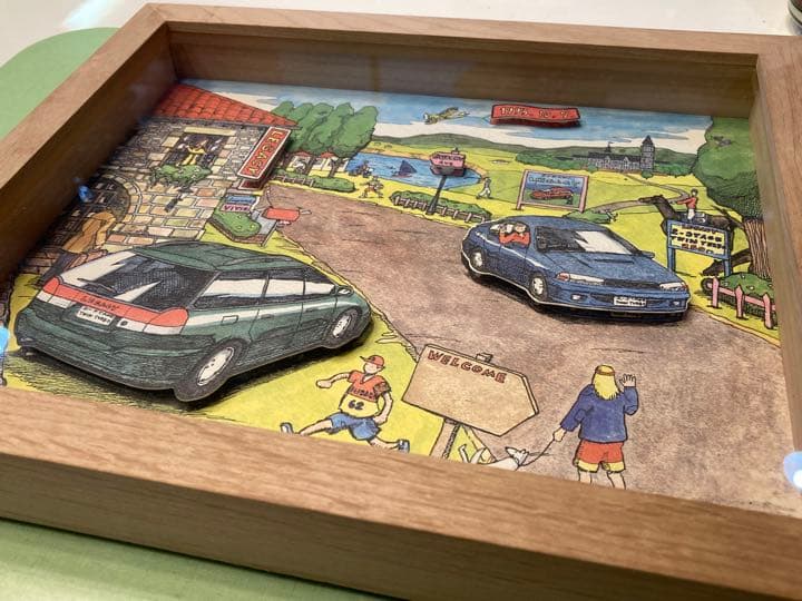 SUBARU レガシー　1993年販売店向け立体絵画　非売品