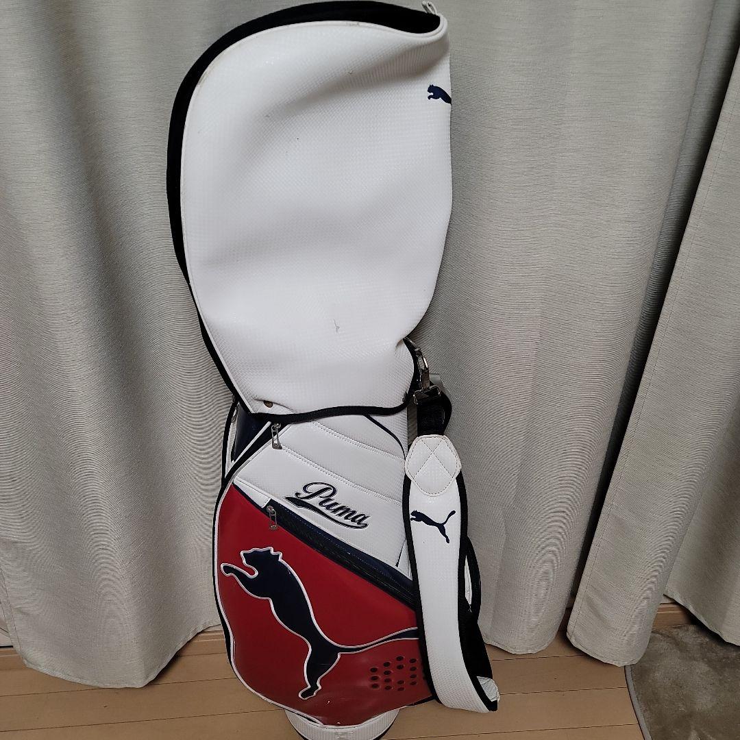 Puma キャディバッグ ホワイト/レッド