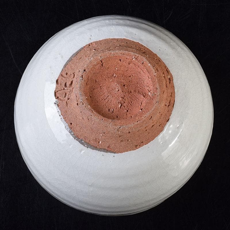 茶道具　魚水庵造　福島三春　玉うさぎ茶碗　共箱　C　8295