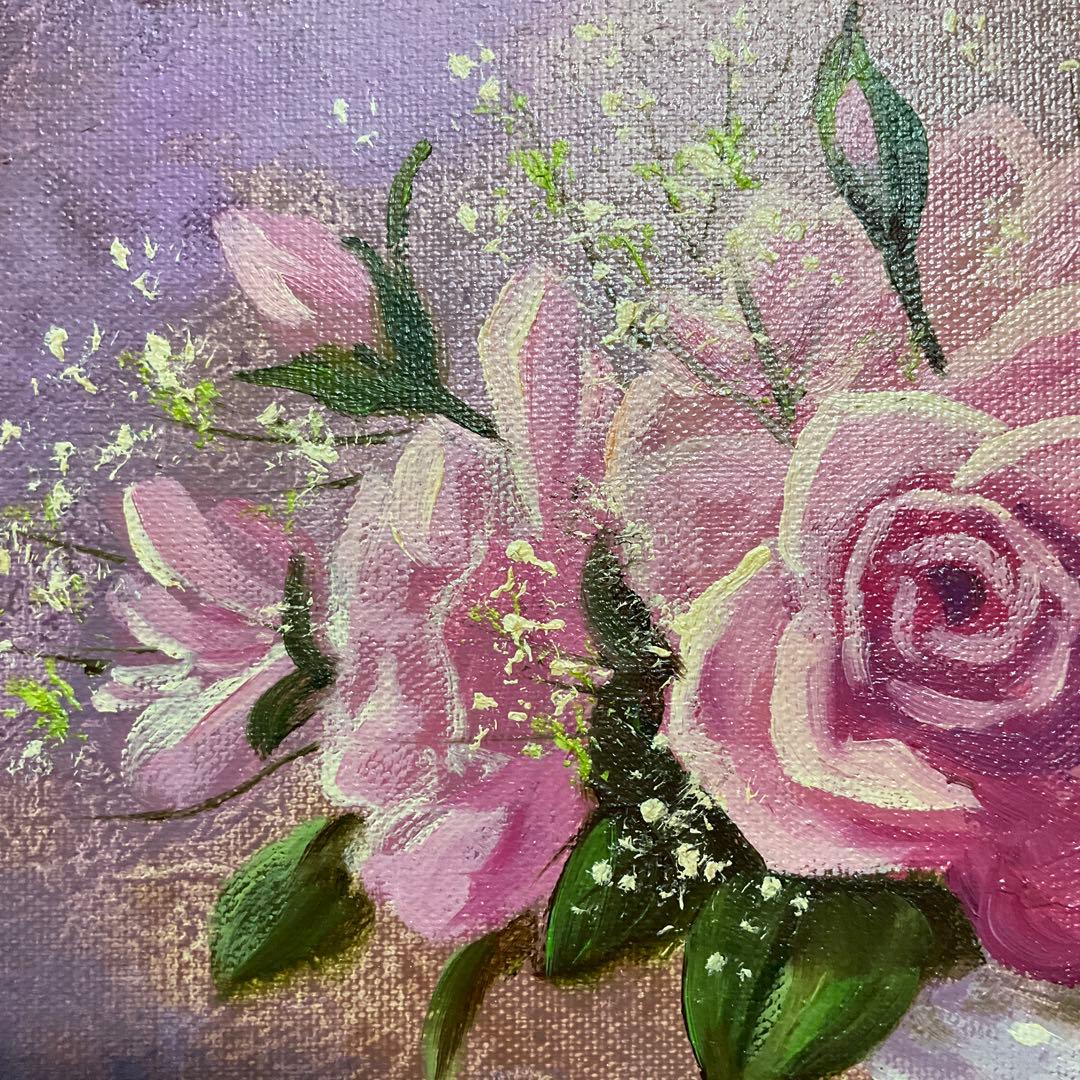 絵画・額縁・油絵・脇田 正夫・新品未使用・ばら・美術品・インテリア・雑貨