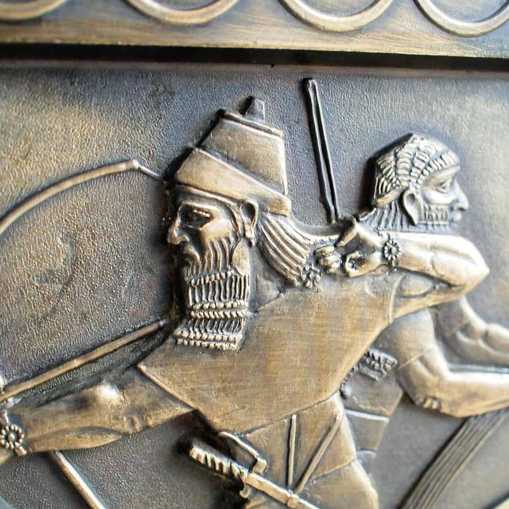 ブロンズ製 レリーフ 古代 神話 アート オブジェ ZR24127