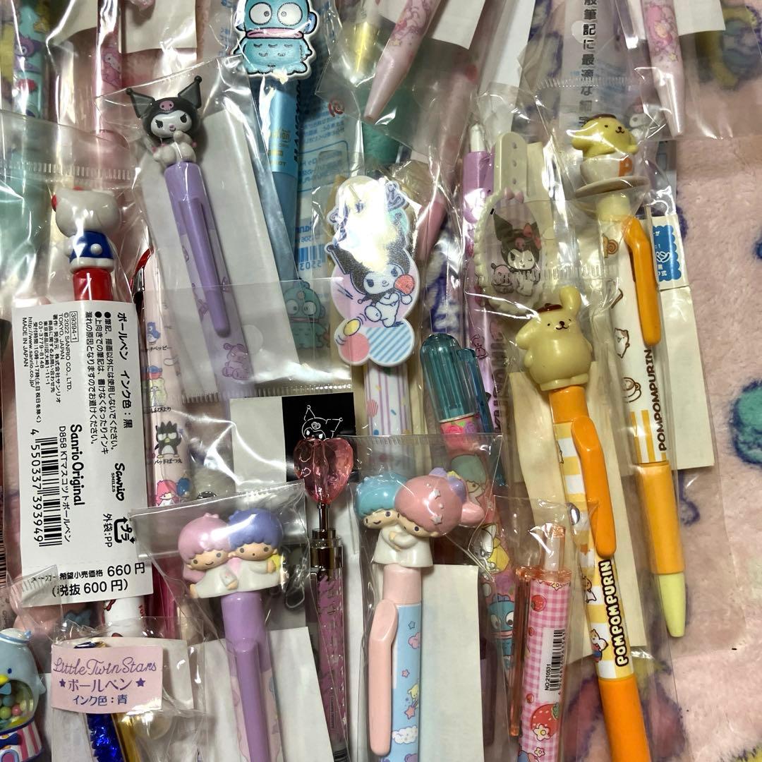 サンリオ ボールペン シャーペン約67本★レアあり 収納ケース