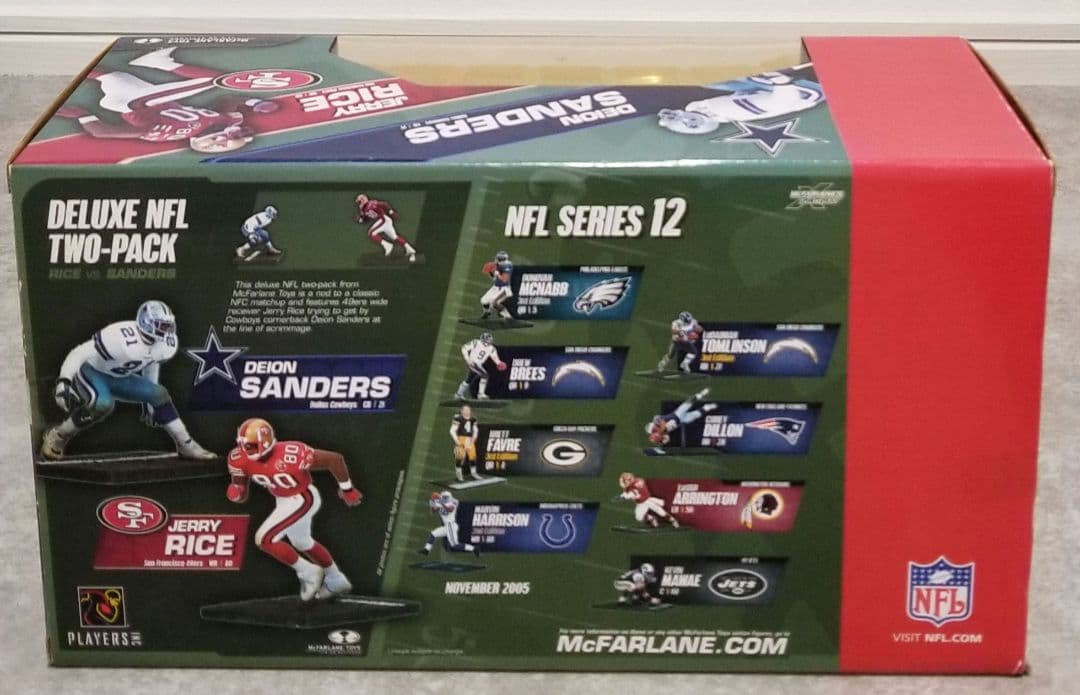 【激レア　未開封】NFL　マクファーレン　2pack　★ディオンvsライス★