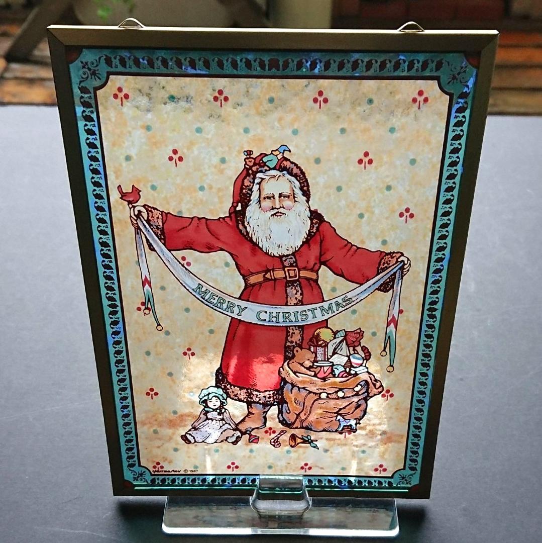 クリスマス ステンドグラス Father Christmasグラスマスターズ社
