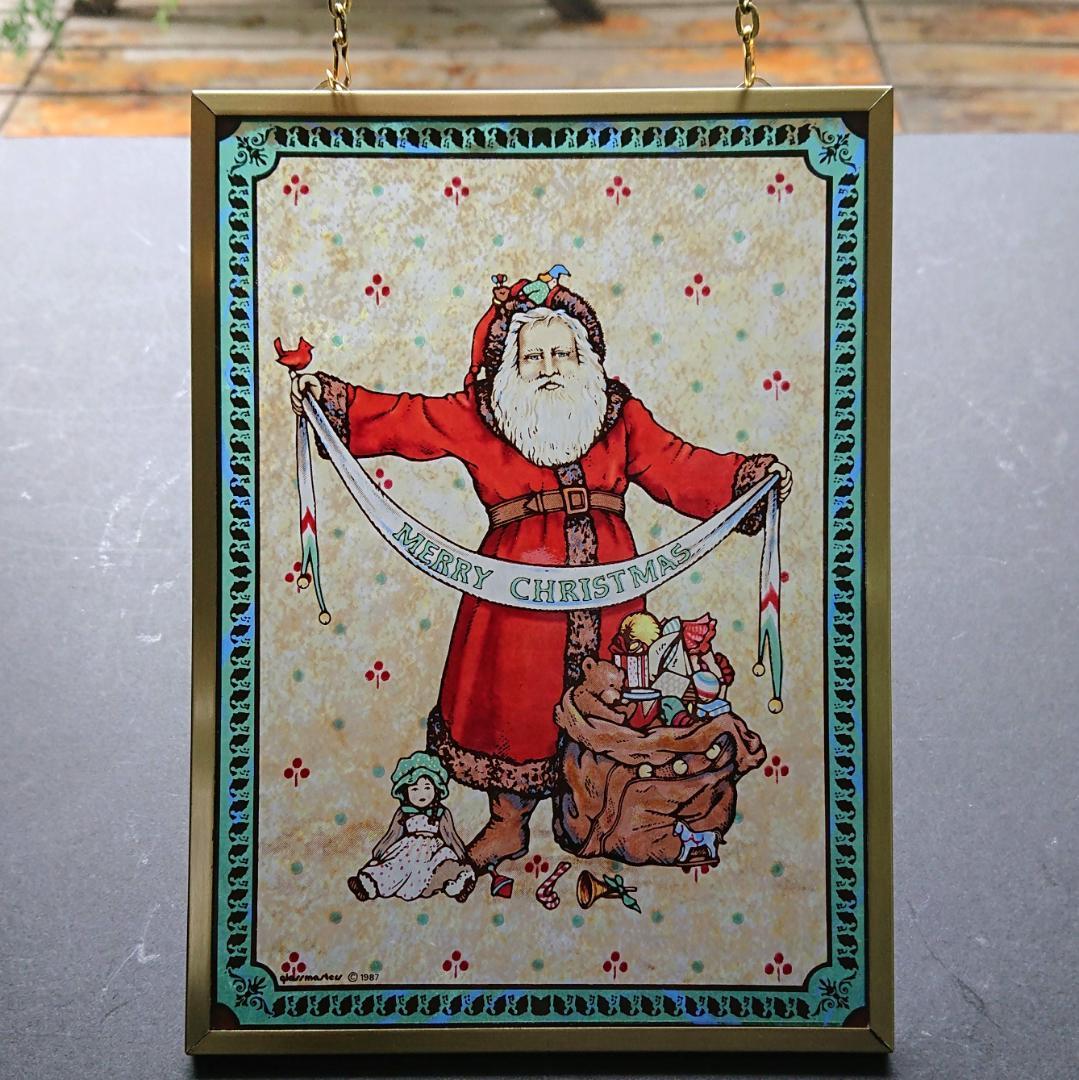 クリスマス ステンドグラス Father Christmasグラスマスターズ社