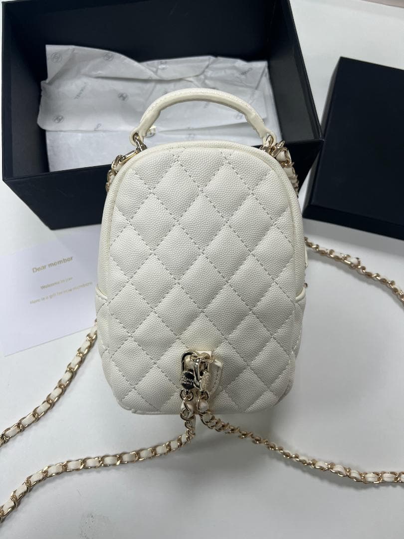 ✨美品 状態良好 キルティングバックパック ホワイト