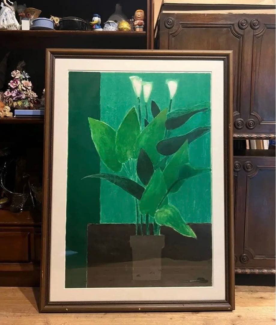 ベルナール カトラン リトグラフ ポスター 欄 絵画 額縁 アート インテリア