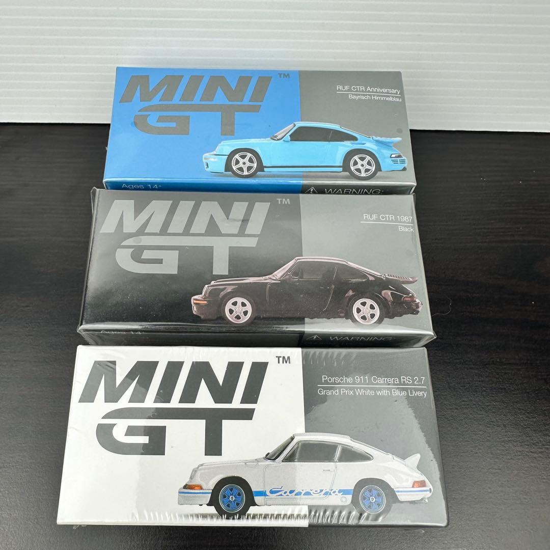 MiniGT　プレミアム　ミニカー　RUF CTR　ポルシェ 911　3台セット