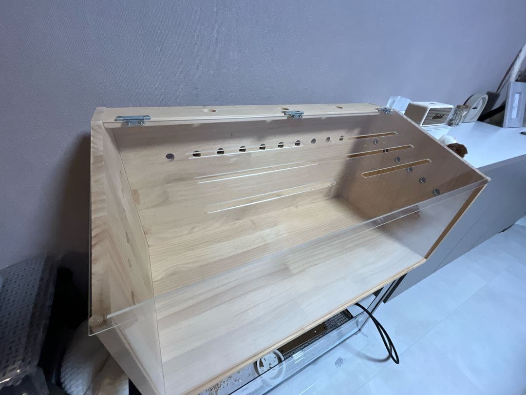 小動物木製ケージ 80x40x40CM