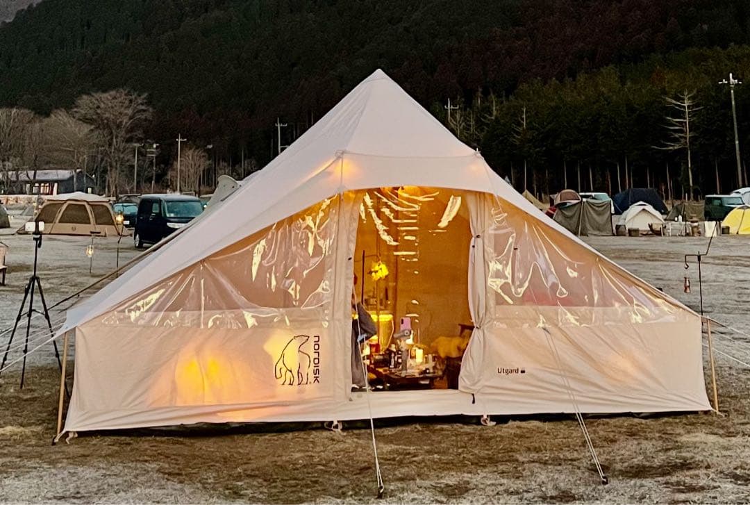 ノルディスク、ウトガルド13.2、キャンプオンパレード庇タープ、ポールセット