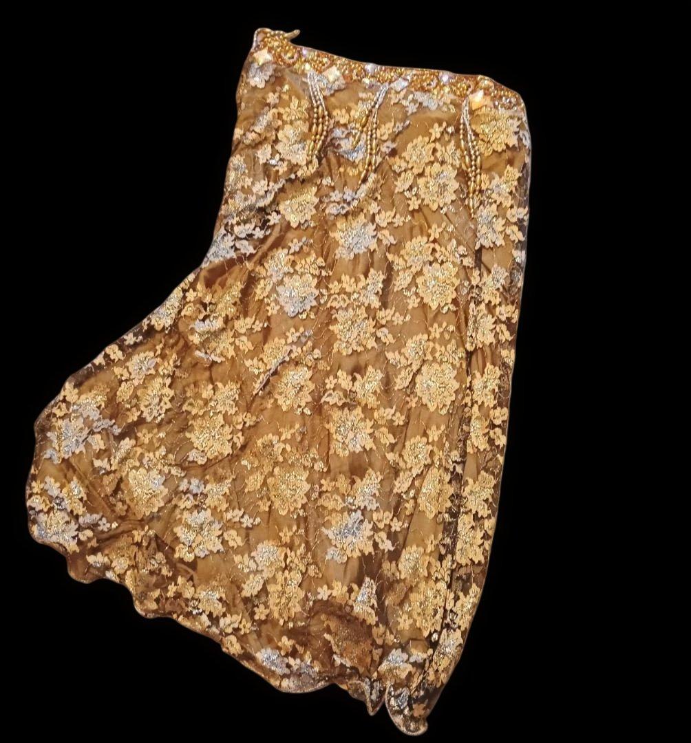 【新品sale】エジプト製デザイナーズベリーダンス衣装Gold