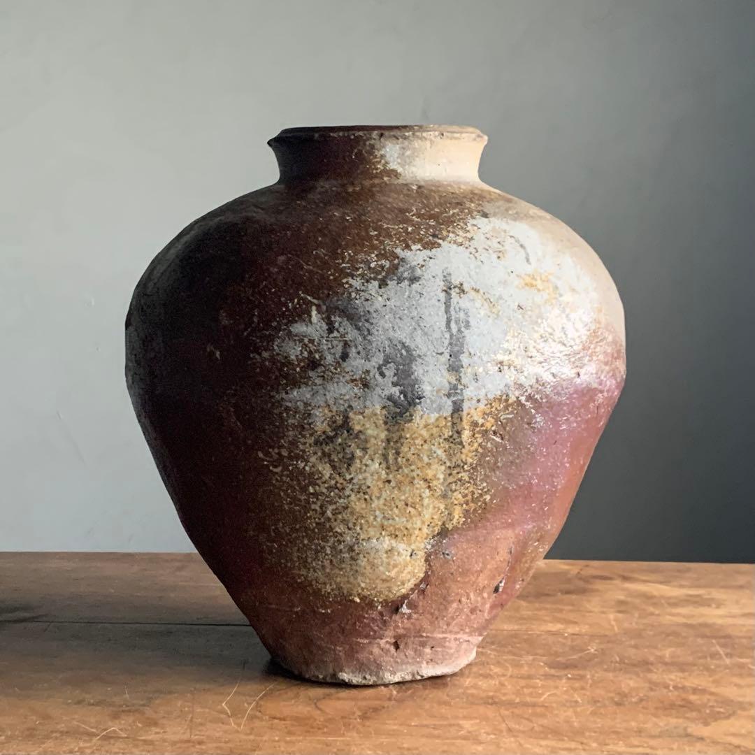 越前焼 壺 自然釉 古美術 古道具 アンティーク