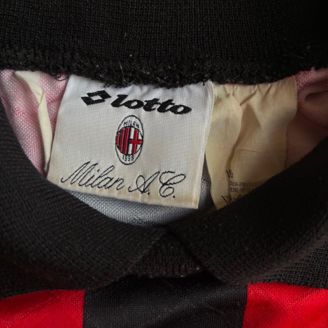 Lotto 1993/94 ACミラン ユニフォーム ヴィンテージ 長袖 90s