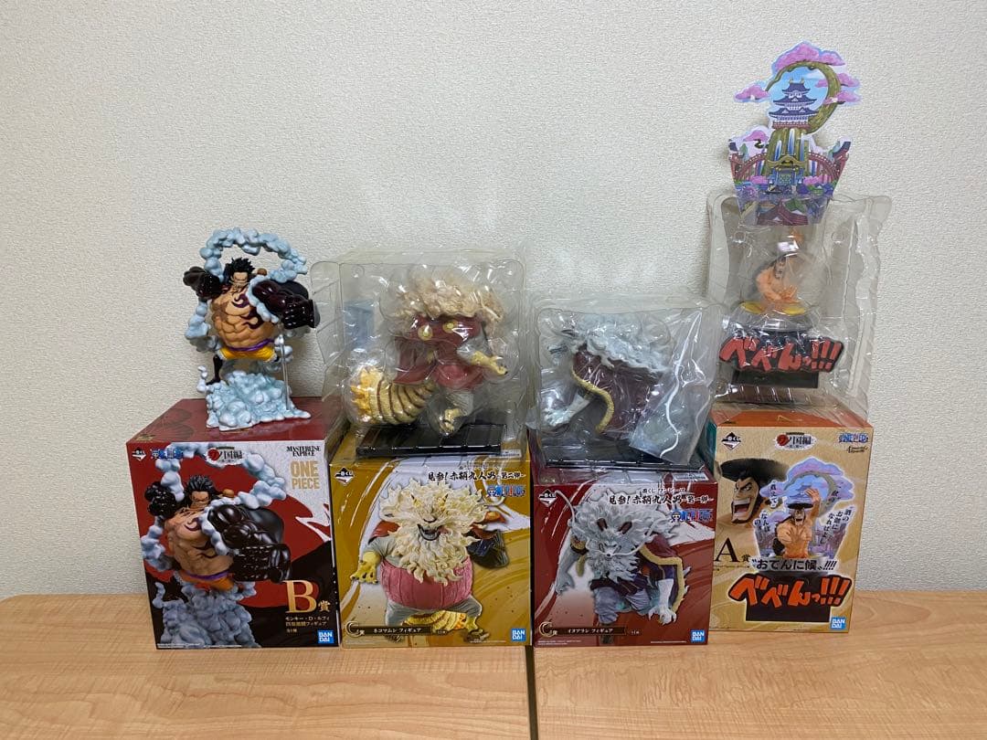ワンピース　一番くじ　フィギュア　イヌアラシ　ネコマムシ　ルフィ　おでん　セット