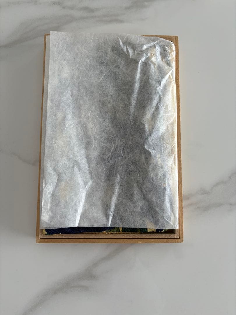 新品未使用　尾形光琳　かきつばた　ふじみやび風呂敷　名作原画写し　絹　桐箱付