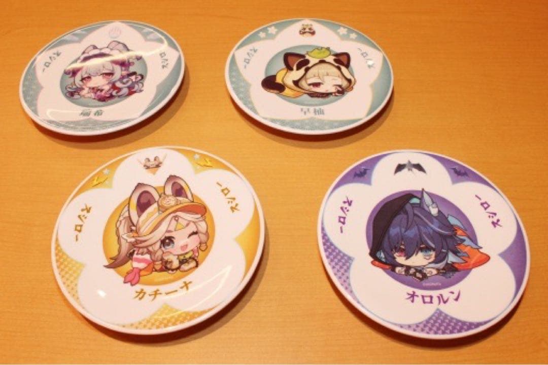 スシロー×原神『観月の宴』 コラボ限定すし皿4枚セット 500名限定