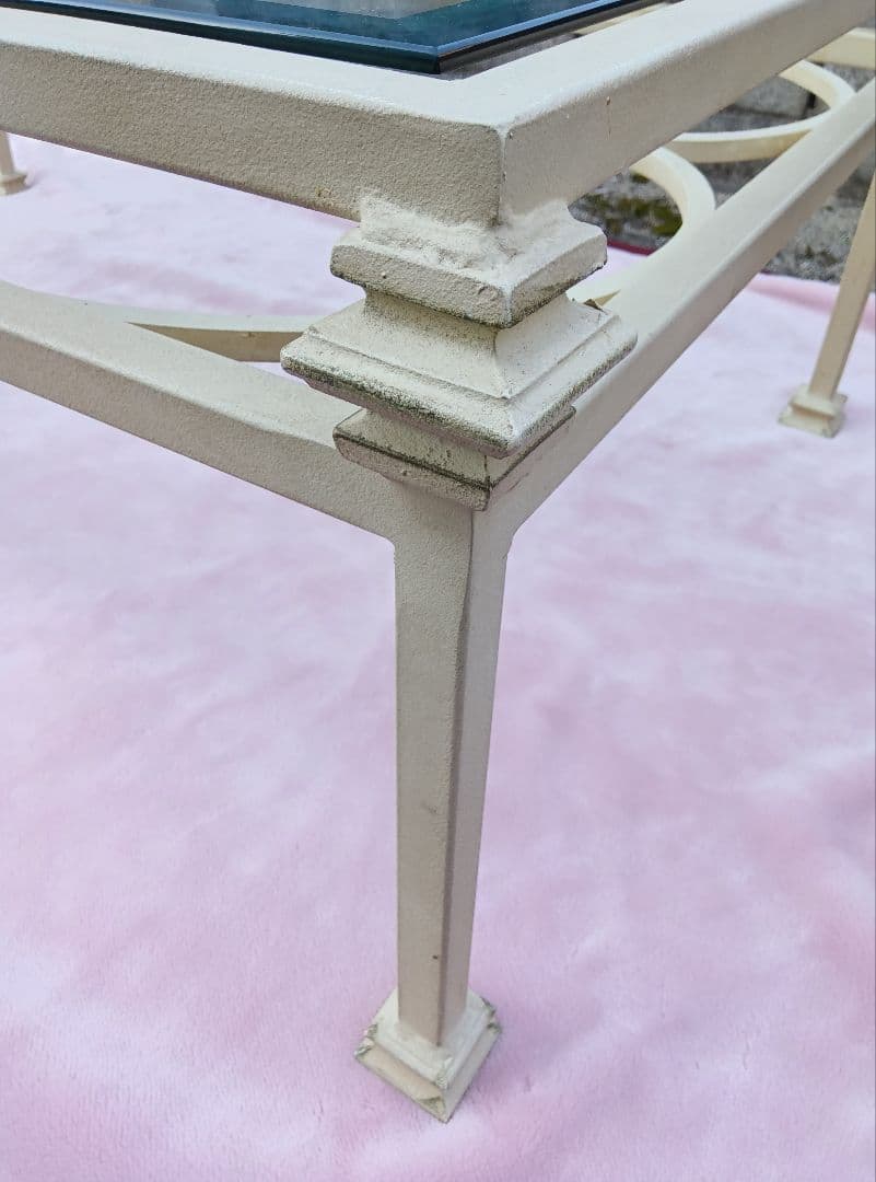 希少★Ethan Allen イーセンアーレン コーヒーテーブル ガラステーブル