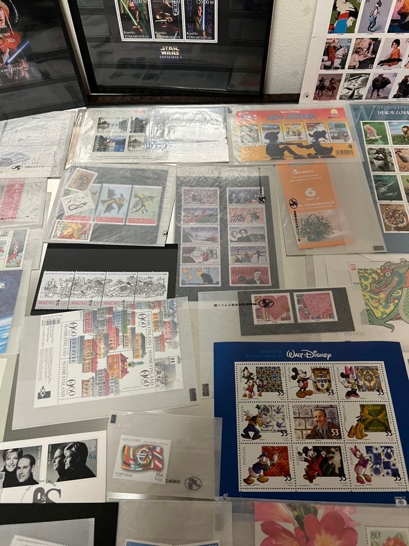 外国切手　未使用　まとめ売り　イギリス　中国　アメリカ　香港　ユーロ　切手