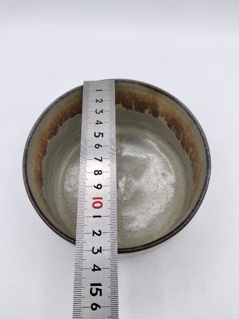 c870 【未使用】建水 高取 鬼丸碧山 木箱 茶道具