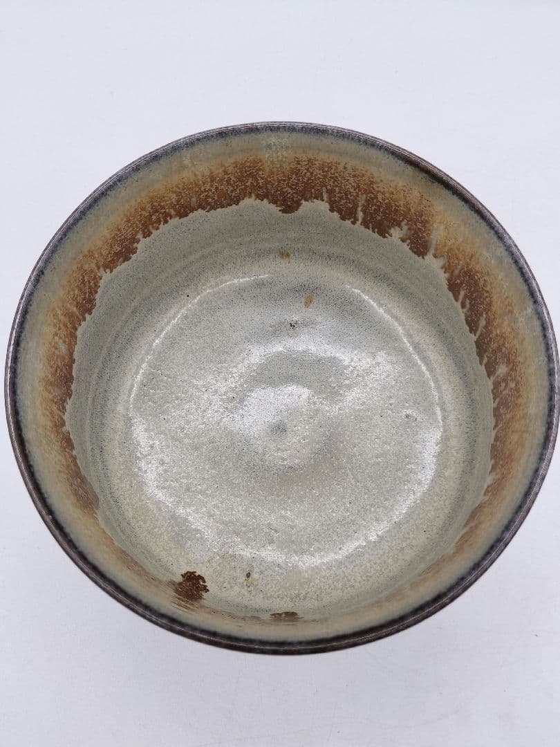 c870 【未使用】建水 高取 鬼丸碧山 木箱 茶道具