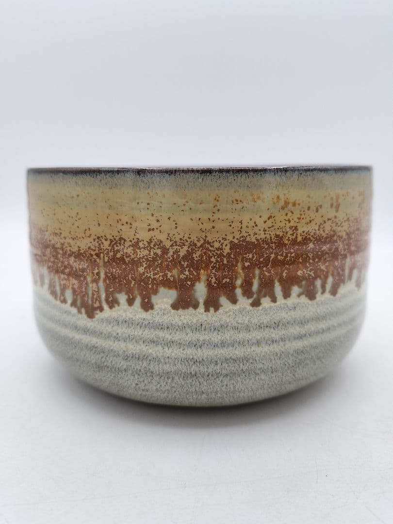 c870 【未使用】建水 高取 鬼丸碧山 木箱 茶道具