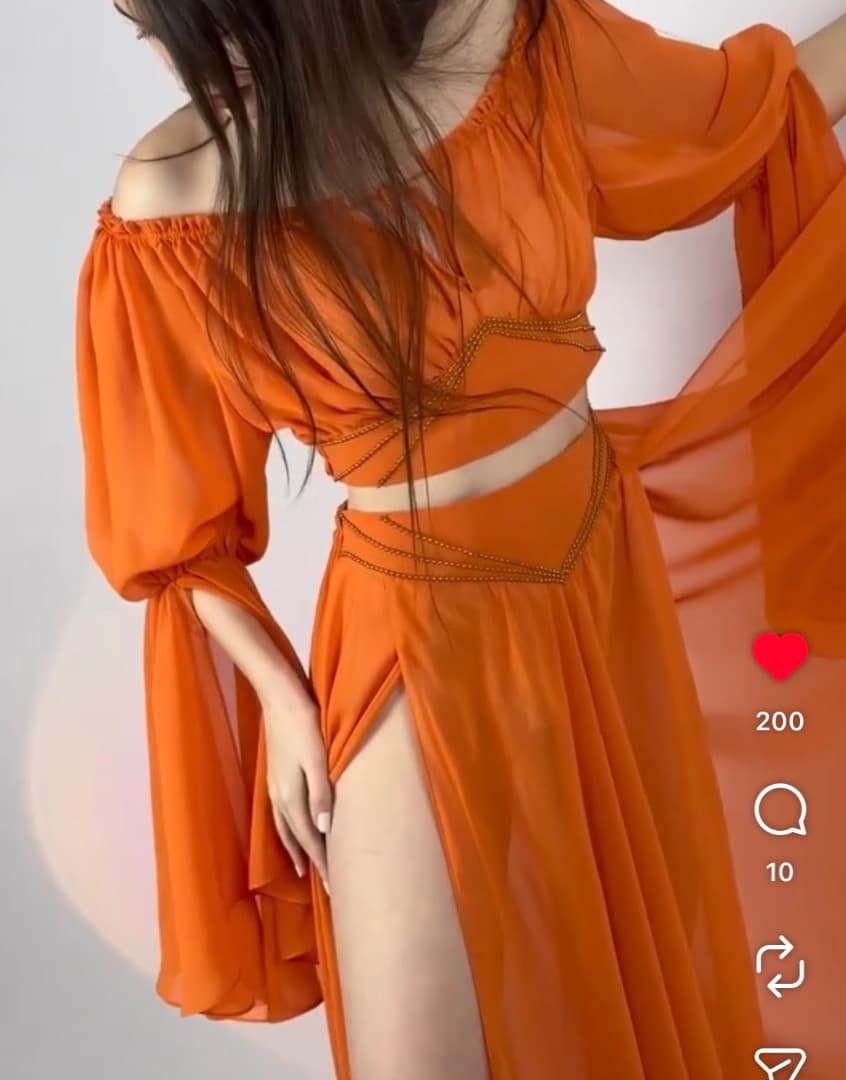 Alex Delora Design Jasmin suit オレンジ