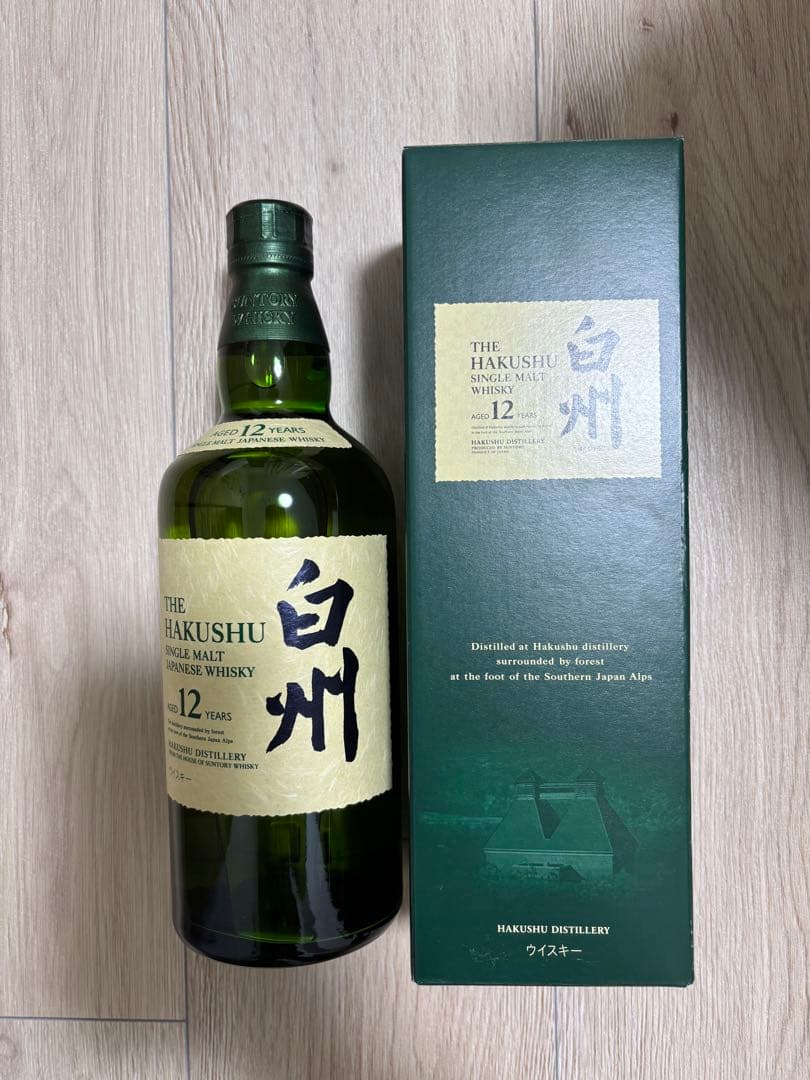 白州 12年 シングルモルトウイスキー　旧ラベルボックス付