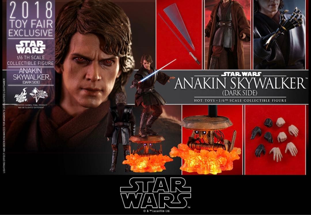 【美品】ホットトイズ アナキン・スカイウォーカー ダークサイド版 スターウォーズ