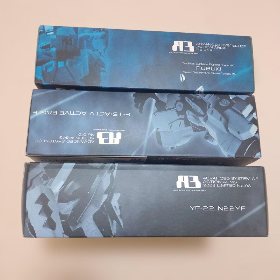 マブラヴ フィギュア まとめて 3体 yf-22 f-15 吹雪 開封済み品