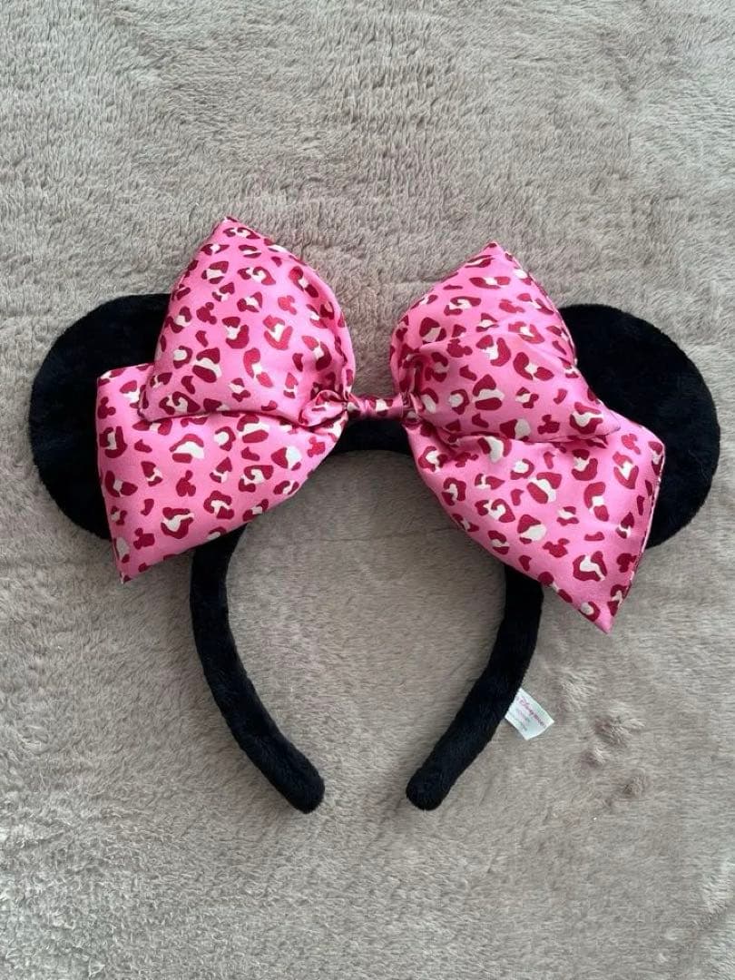 ミニー カチューシャ ヒョウ柄 レオパード ピンク ディズニー