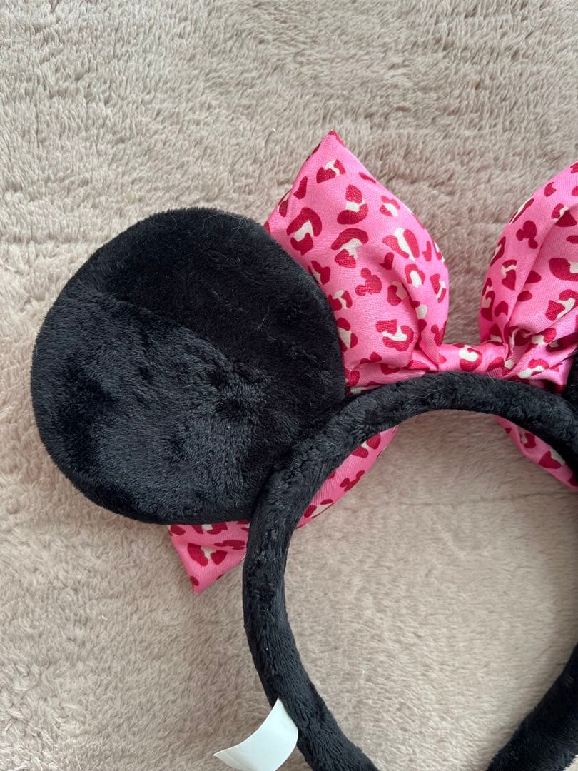 ミニー カチューシャ ヒョウ柄 レオパード ピンク ディズニー