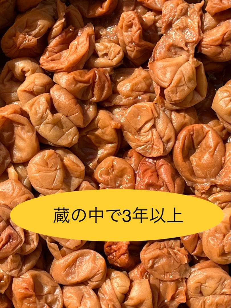 3年蔵出し熟成梅干 種抜き白干し　無添加　無選別　10kg入り