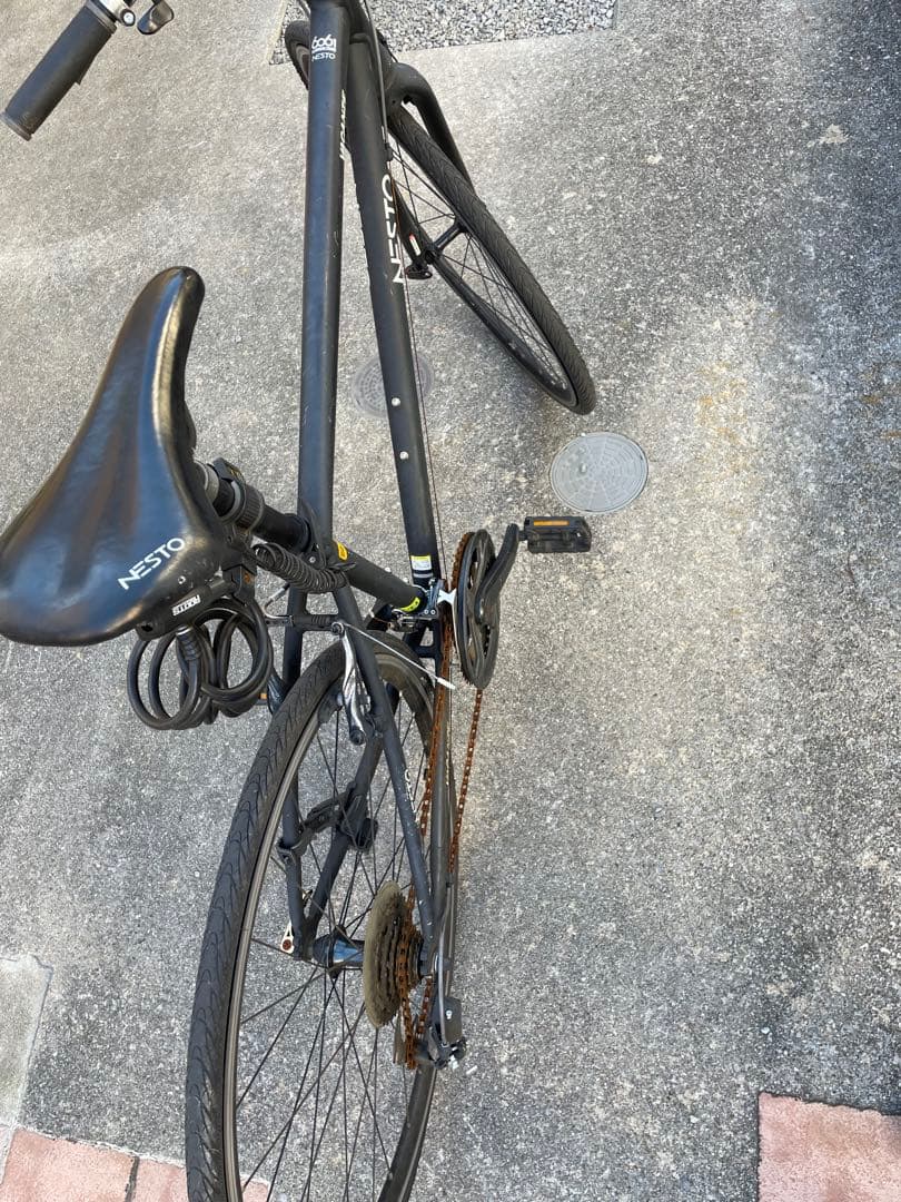 NESTO ロードバイク ブラック 700C 7段変速