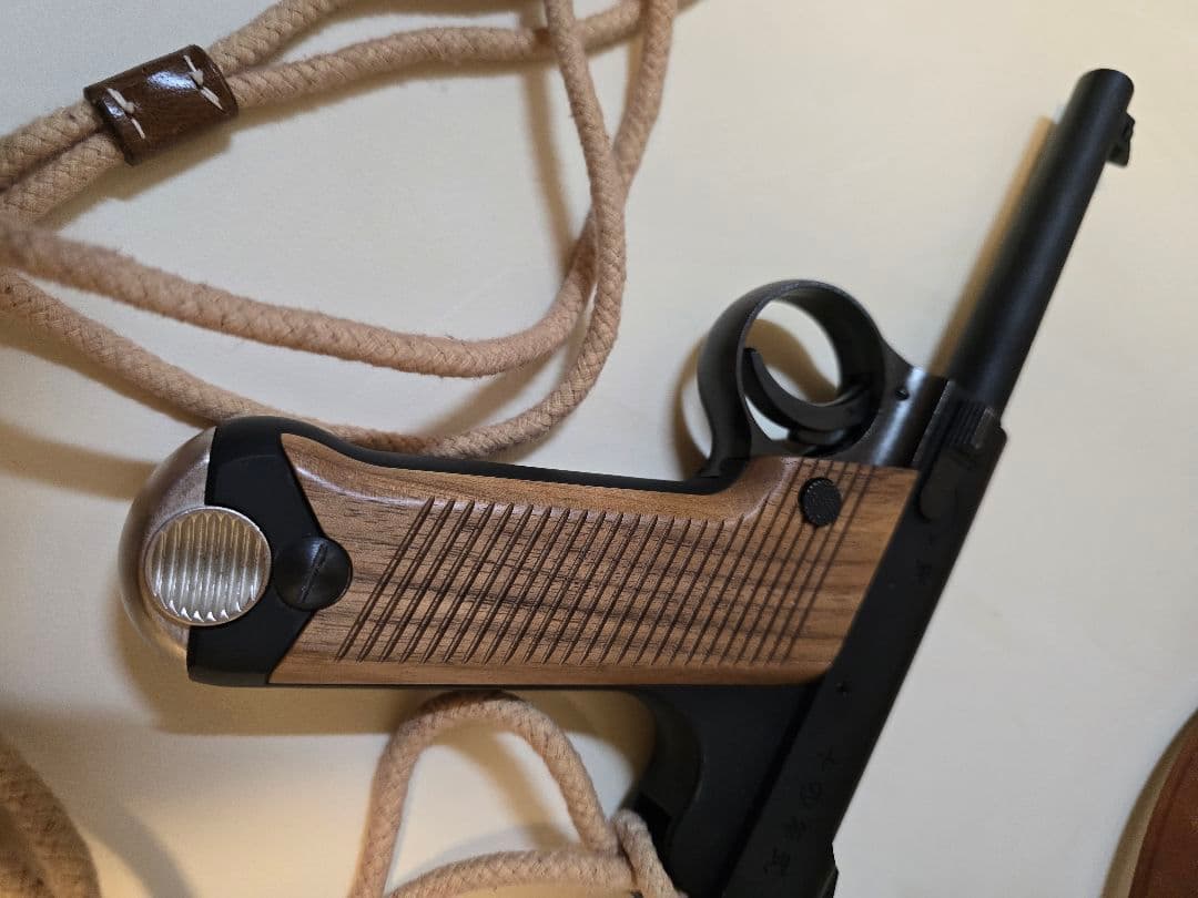 マルシン　南部十四年式拳銃　木製グリップ　HW　　ホルスター　ランヤード　セット