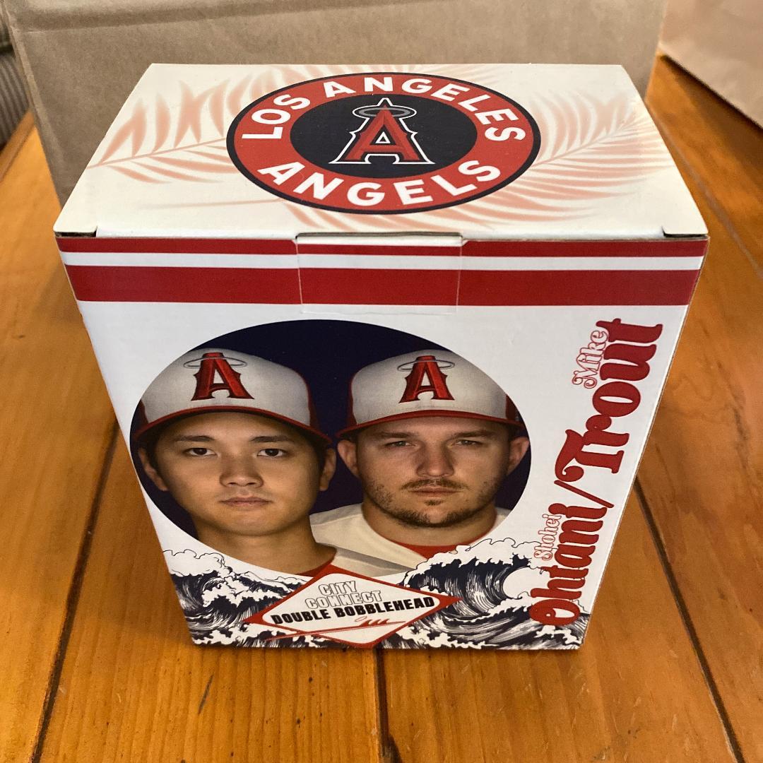 【新品・未開封】エンゼルス　大谷翔平　マイク・トラウト　ダブルボブルヘッド